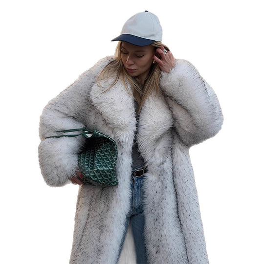 Damen Kunstfellmantel Fudus