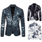 Herren Blazer mit floralem Muster und modernem Schnitt Fudus
