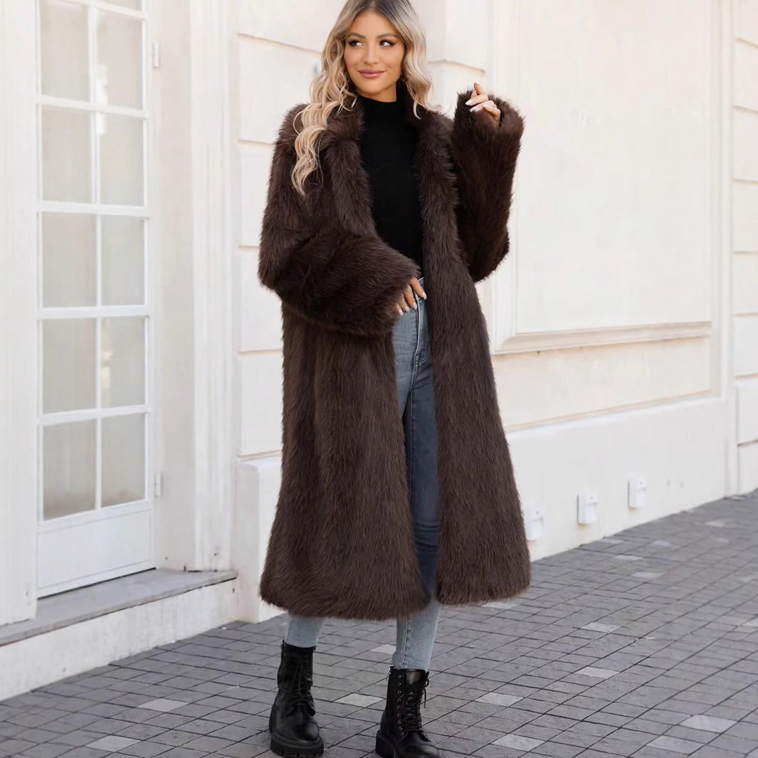 Damen Modischer Long Coat Fudus
