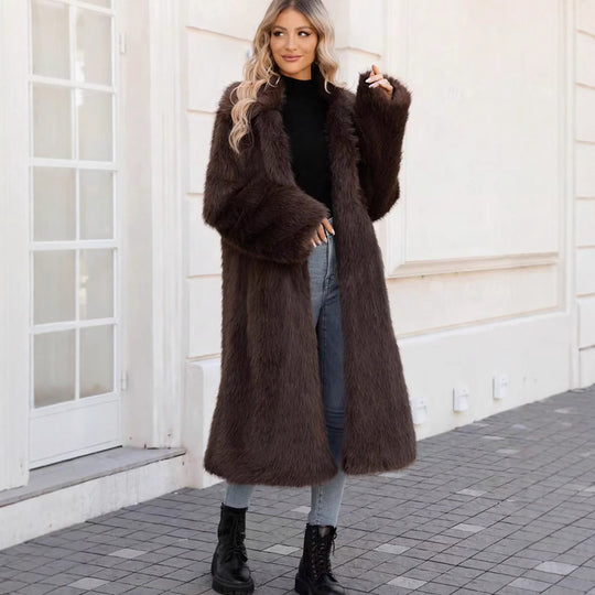 Damen Modischer Long Coat Fudus