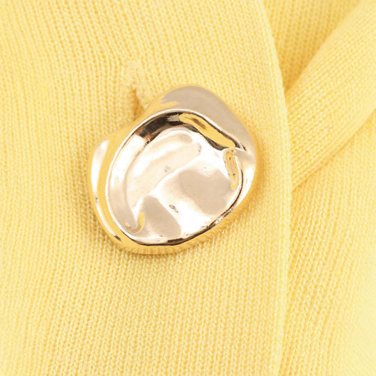 Damen lässige Strickjacke mit ballonförmigen Ärmeln und dekorativen Knopfdetails Fudus