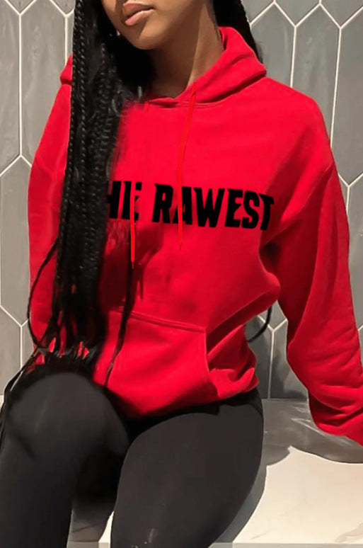 Damen Kapuzenpullover mit inspirierendem Schriftzug Fudus