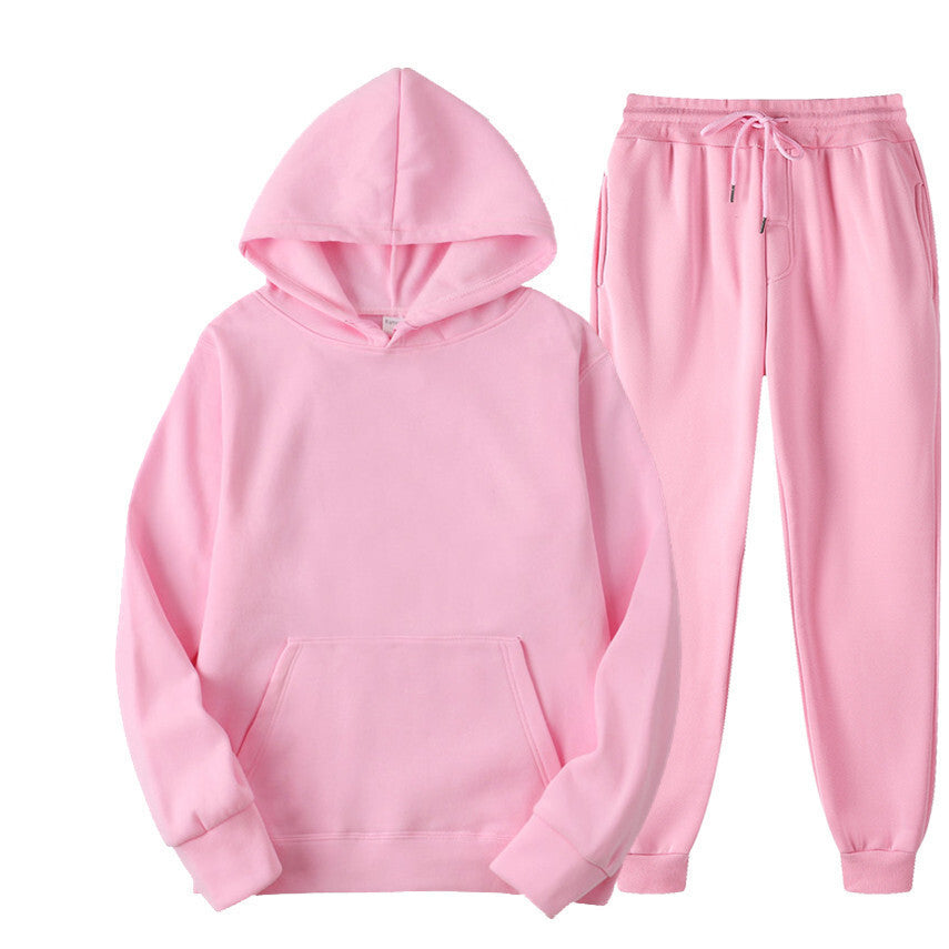 Damen Kapuzensweatshirt- und Jogginghose-Set Fudus