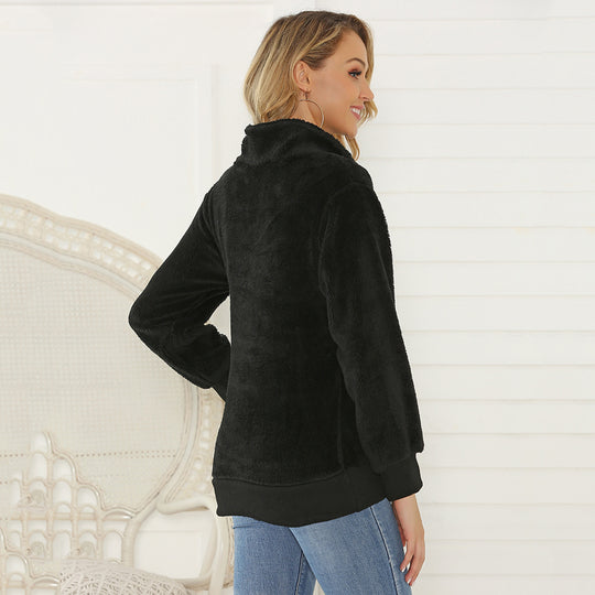 Damen kuschelweiche Fleecejacke mit auffälligem Camouflage-Detail Fudus