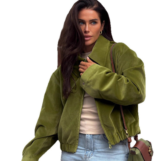 Damen Kuschelige Oversized Jacke Fudus