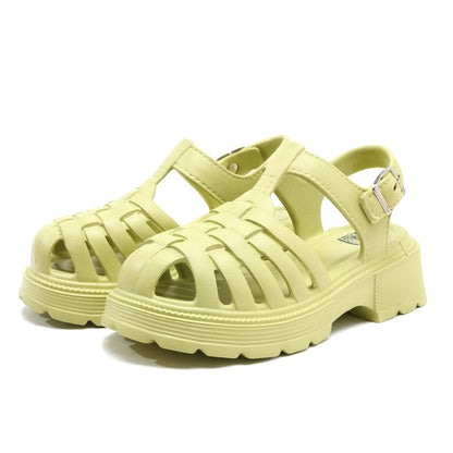 Damen Sandalen Im Retro Stil Mit Komfortablem Sitz