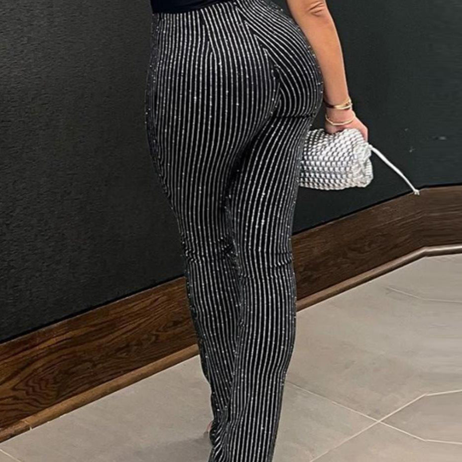 Damen eleganten Schlaghosen Fudus