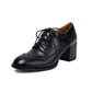 Damen Elegante Schnürpumps Broguemuster