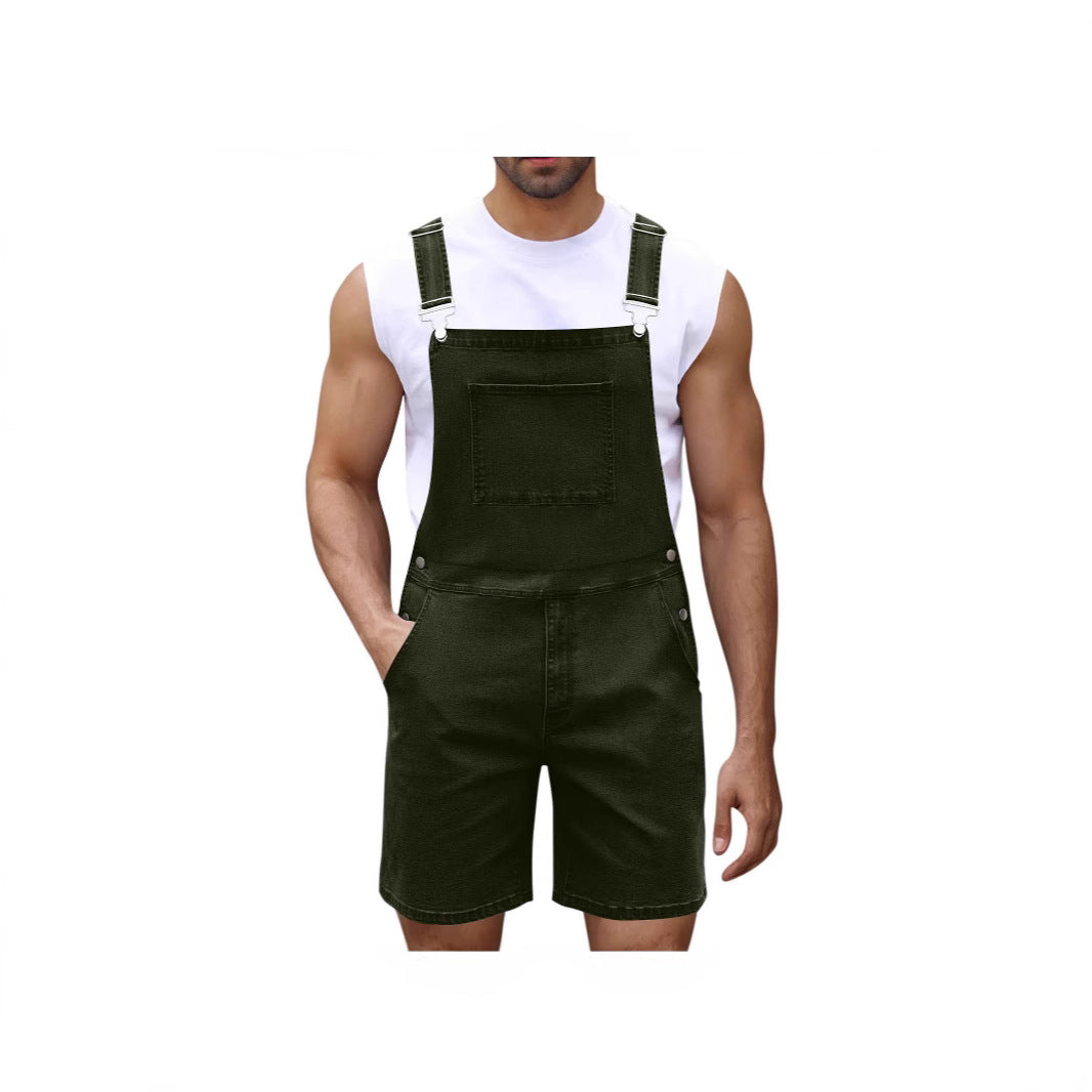 Herren Lässige Denim-Latzhose