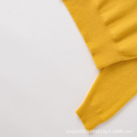 Damen Modischer cropped Pullover aus weichem Strickmaterial Fudus