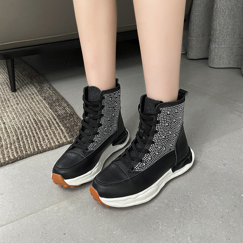 Damen Sportliche High-Top Sneaker Fudus