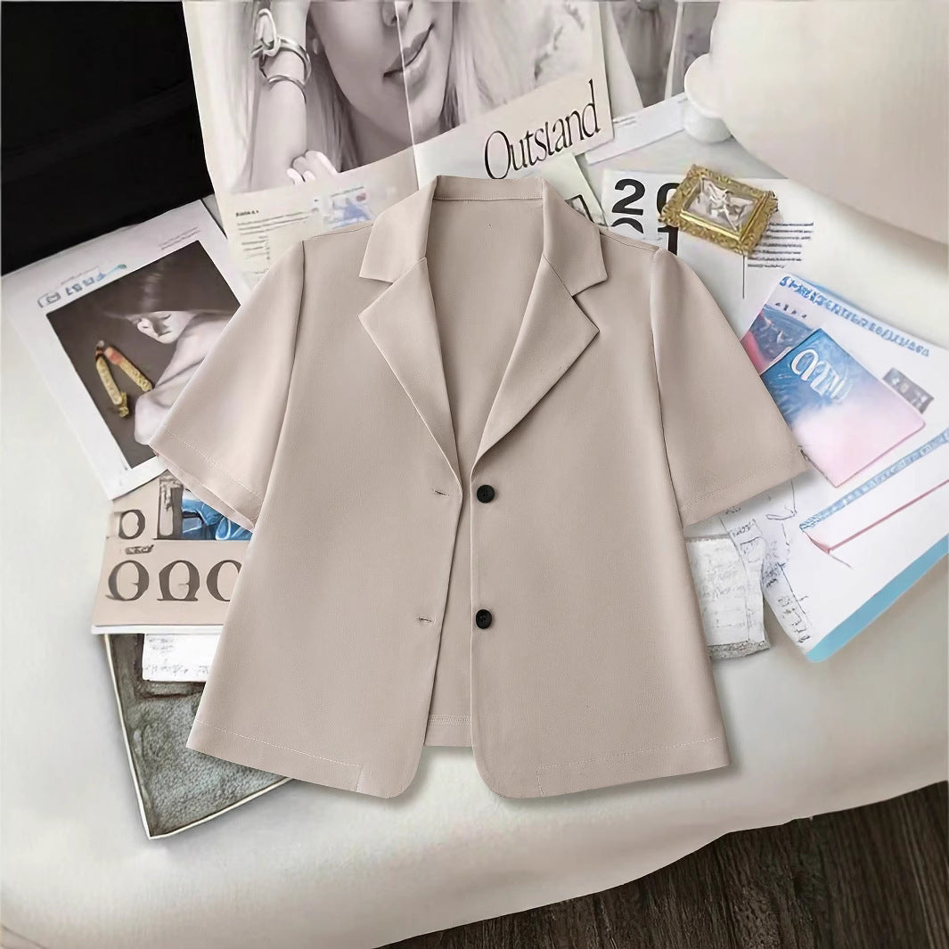 Damen Kurzarm Blazer mit modernem Schnitt