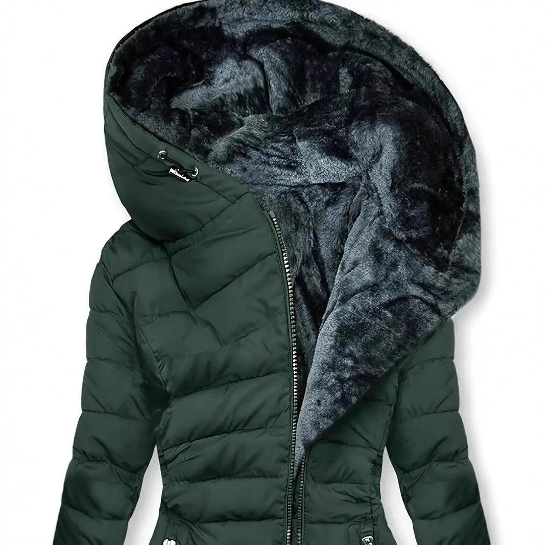Damen Langzeit-Winterjacke mit Weichem Innenfutter