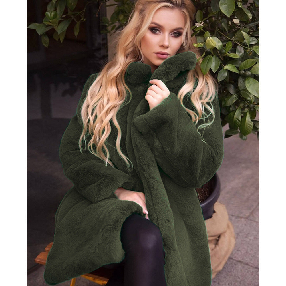 Damen kuschelige Teddyfelljacke Fudus