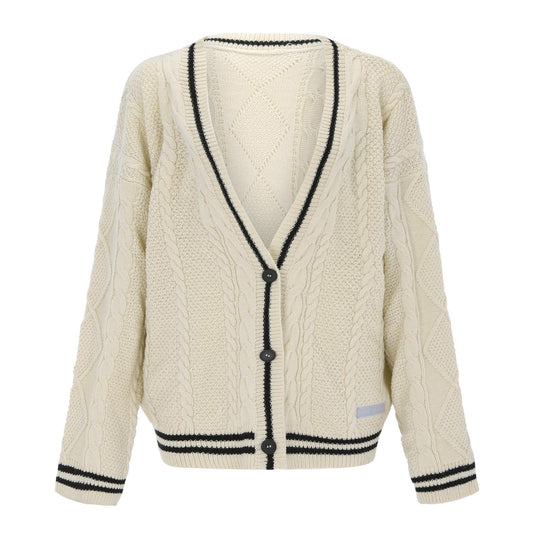 Damen Grobstrick Cardigan mit modischem Sternenmotiv Fudus