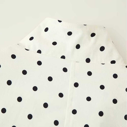 Damen lässige Blousonjacke mit Punkten Fudus