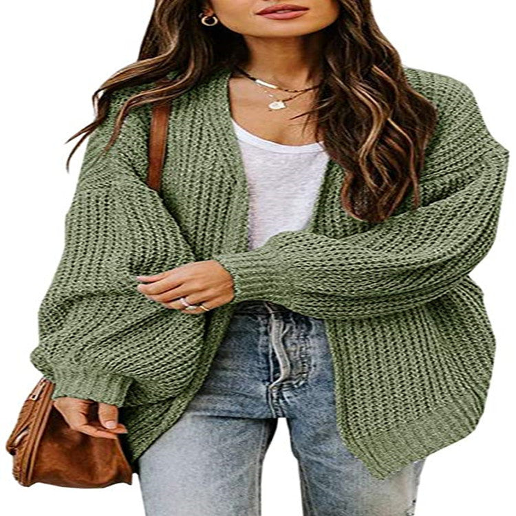 Damen Grobstrick-Oversized Pullover mit weitem Schnitt Fudus