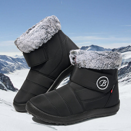 Damen isolierte Winterstiefel mit praktischer Klettverschluss und warmem Fleece-Futter Fudus
