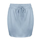 Damen Minirock mit Elastikbund und Taschen