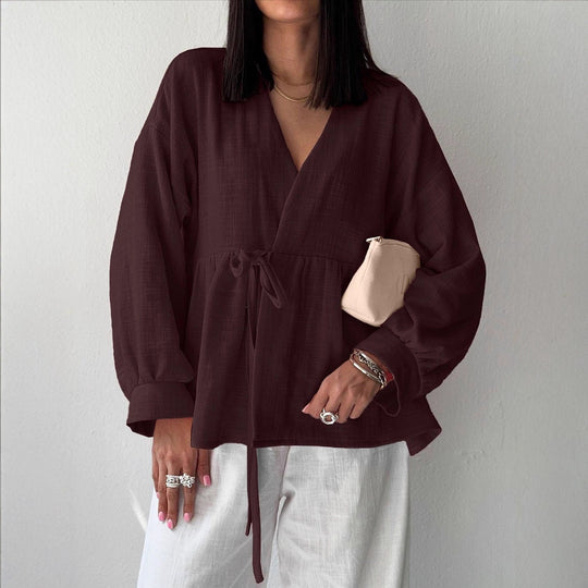 Damen lässige Bluse Fudus