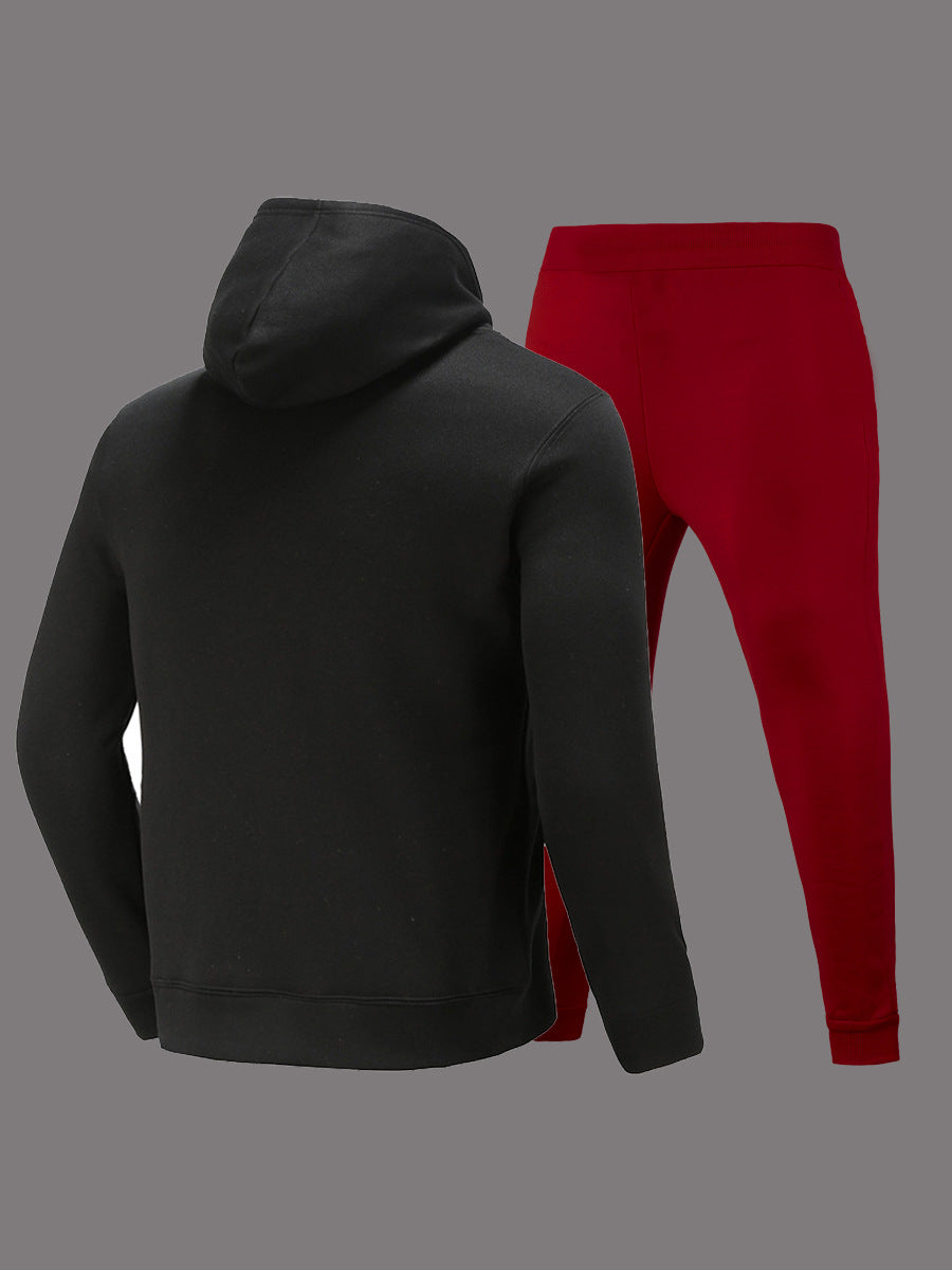 Damen Hoodie und Jogginghose Set mit kreativem Print Fudus