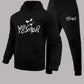 Damen Hoodie- und Jogginghosen-Set mit kreativem Grafikdesign Fudus