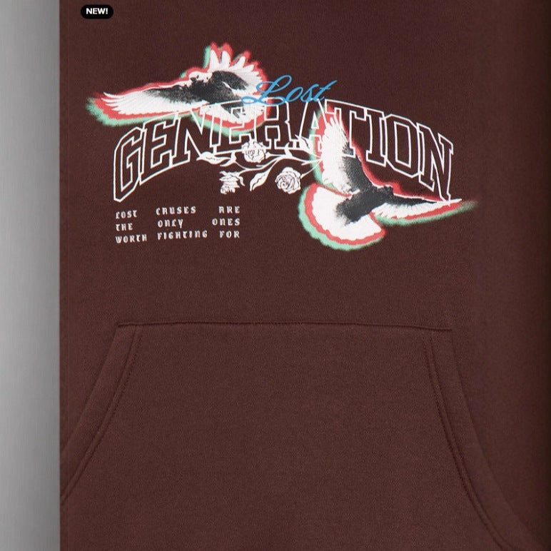 Damen Kapuzenpullover mit modernem Grafikdesign Fudus