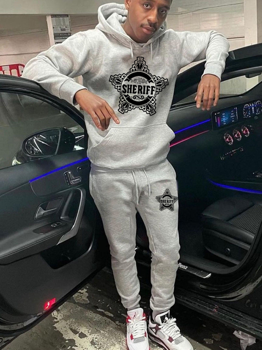 Damen Hoodie- und Jogginghose-Set mit einzigartigem Sheriff-Design Fudus