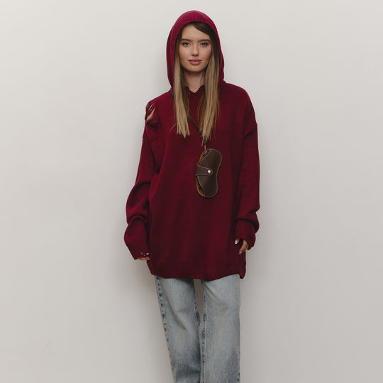 Damen Hoodie mit großzügigem Schnitt und trendigem Design Fudus