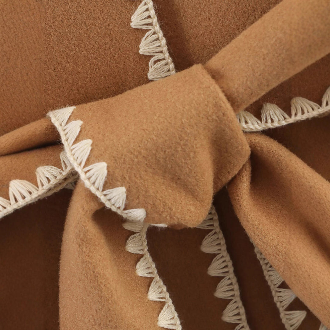 Damen modischer Kimono mit Bindegürtel und Taschen Fudus