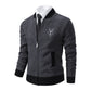 Herren Sportive Strickjacke Mit Reißverschluss Stilvoll