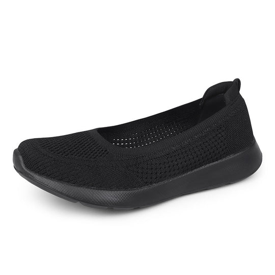 Damen Komfortable Slip-On Sneaker mit atmungsaktiver Strick-Oberfläche Fudus