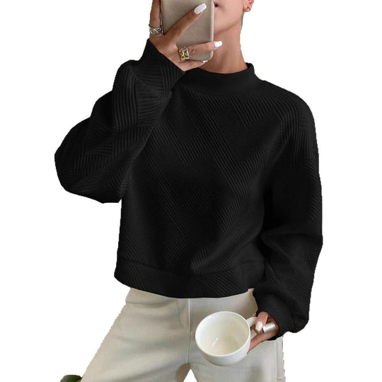 Damen Komfortabler Sweatshirt mit strukturiertem Gewebe Fudus