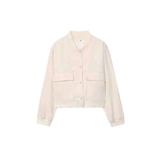 Damen lässige Jacke mit praktischen Taschen Fudus