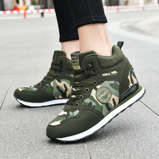 Damen High-Top Sneaker im Camouflage-Design Fudus