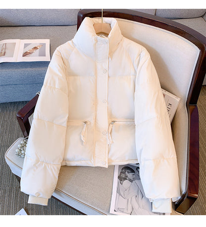 Damen Leichte Steppjacke mit hohem Kragen und praktischen Taschen Fudus