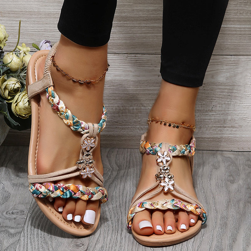 Fudus | Weinlese Bohemian Modische Sandalen Mit Farben