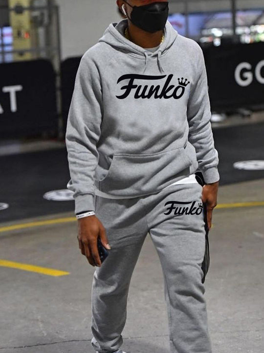 Damen kuschelige Kapuzenpulli und Jogginghose Set Fudus