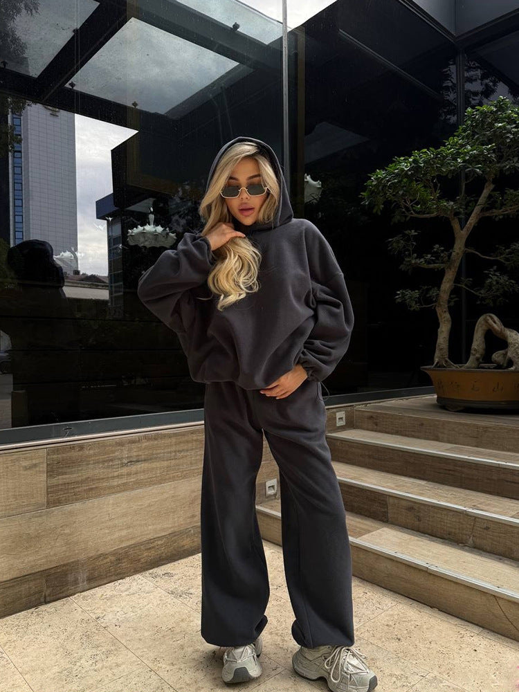 Damen Hoodie und Jogginghose Set mit lässigem Schnitt Fudus