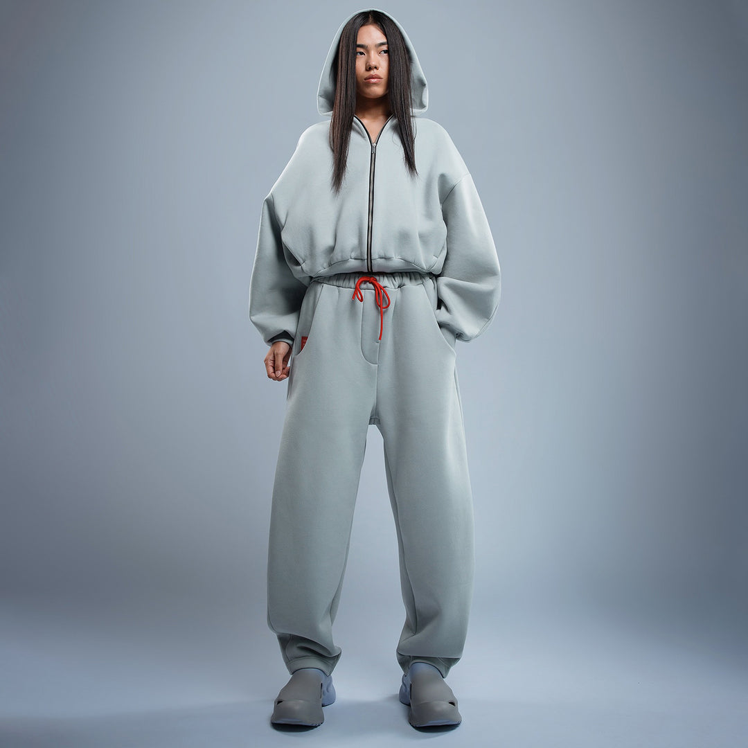 Damen modischer Kapuzenpullover im lässigen Cropped-Design Fudus