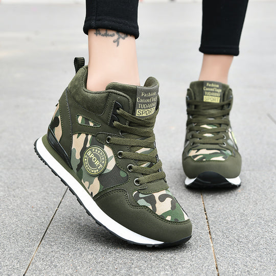 Damen High-Top Sneaker im Camouflage-Design Fudus