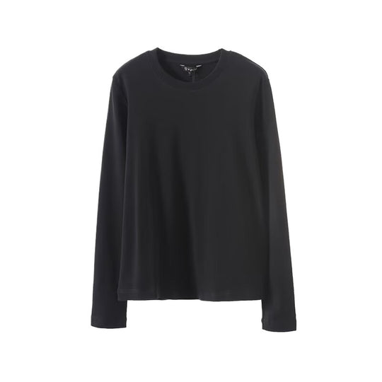 Damen Langarmshirt aus atmungsaktivem Baumwollmix mit modernem Schnitt Fudus