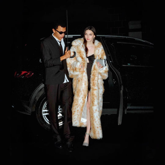 Damen Kunstfellmantel Fudus