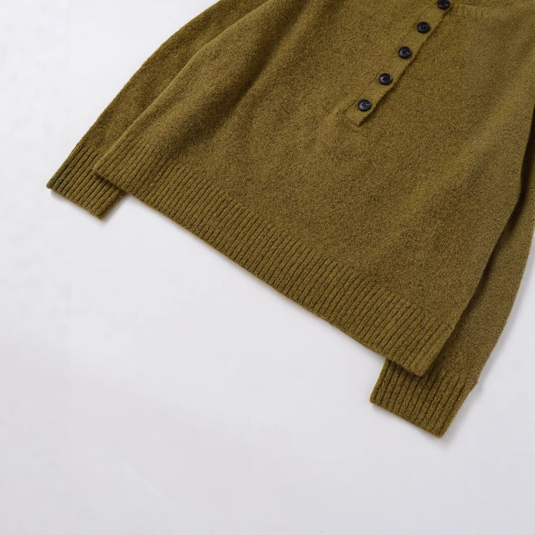 Damen kuscheliger Strickpullover mit strukturiertem Design Fudus