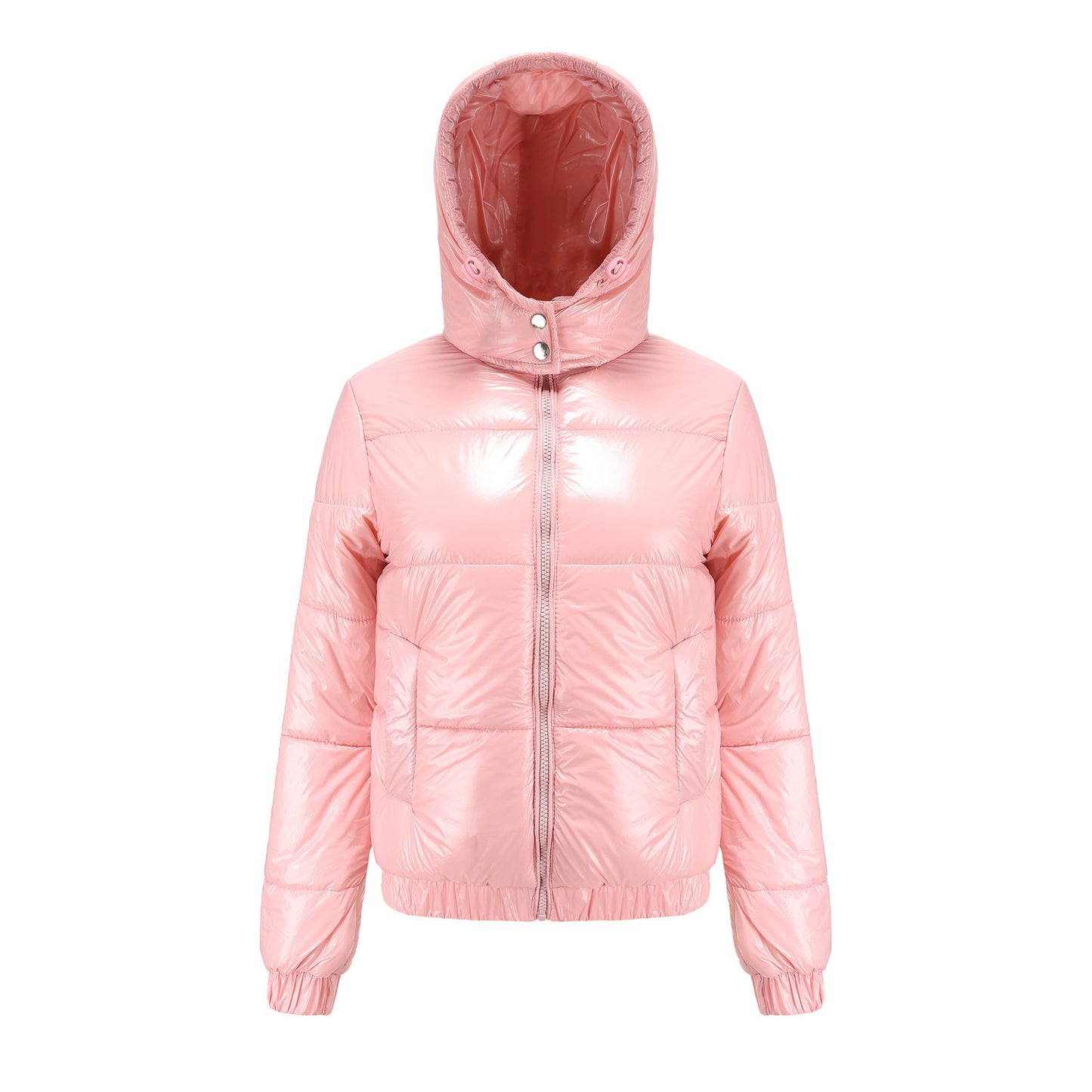 Damen Glänzende Winterjacke