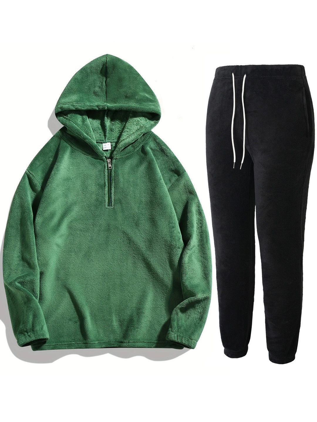 Damen Kapuzensweater und Jogginghose Set aus kuscheligem Fleece Fudus