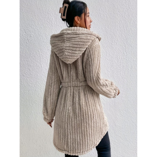 Damen Kuschelige Strickjacke mit langen Ärmeln und voluminösem Schnitt Fudus