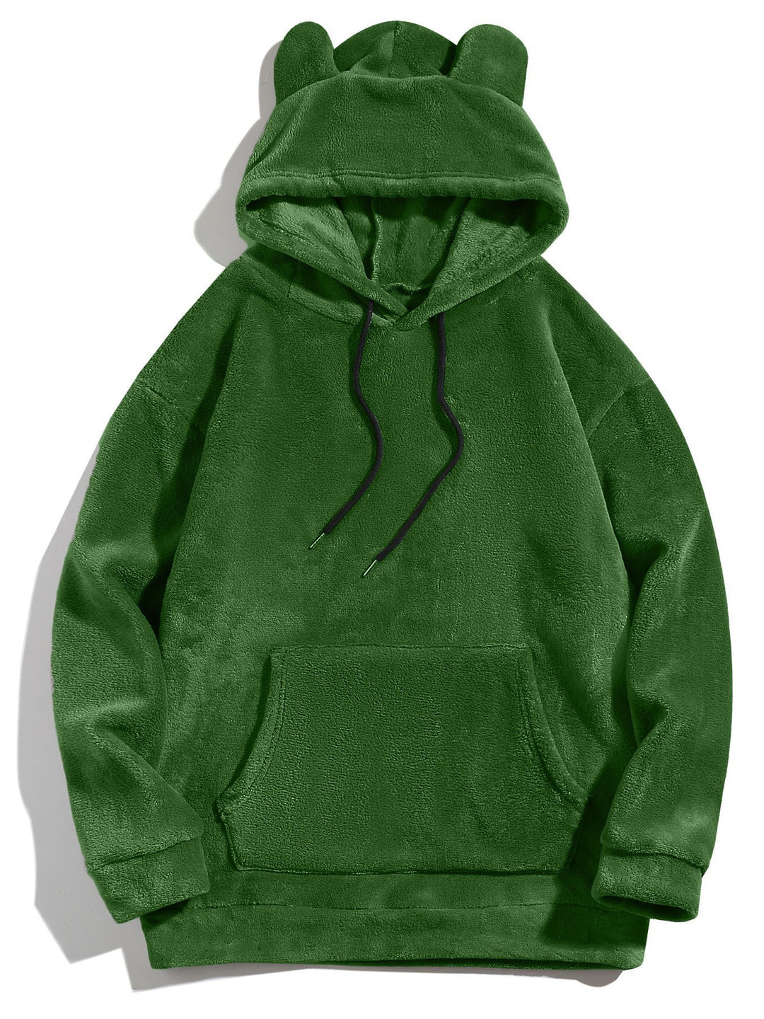Damen kuscheliger Fleece-Hoodie mit Ohren Fudus