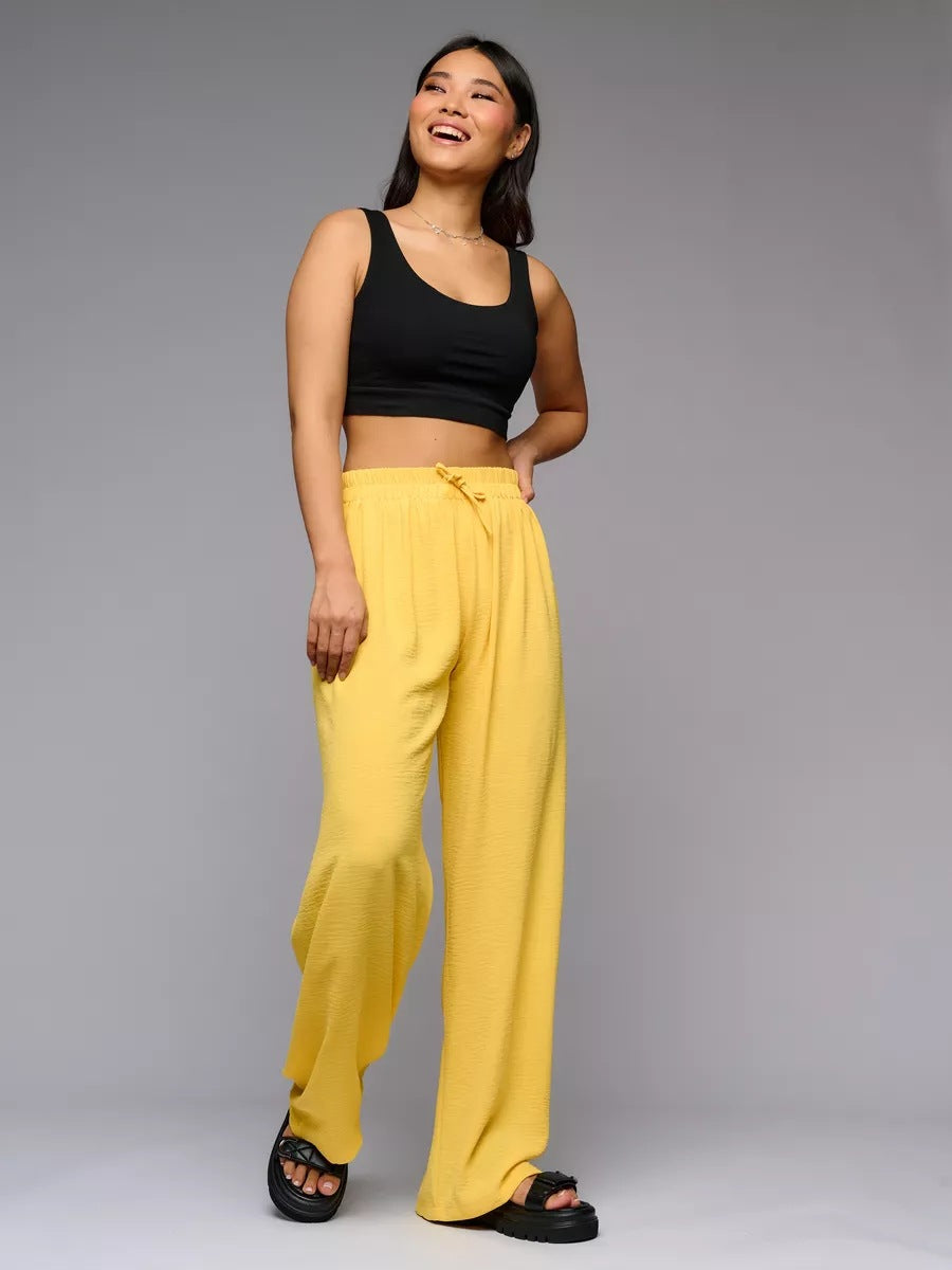 Damen lässige High-Waist-Hose Fudus