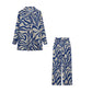 Damen Schlafanzug Set mit modernem geometrischem Muster Fudus